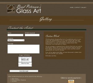 BradPetersonsGlassArt.com - Contact