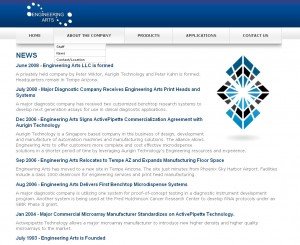 EngineeringArts.com - Inner Page & Navigation