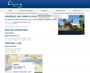 EngineeringArts.com - Contact Page
