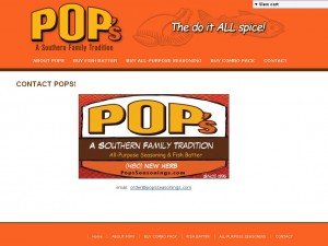 Pop's Seasonings - Contact